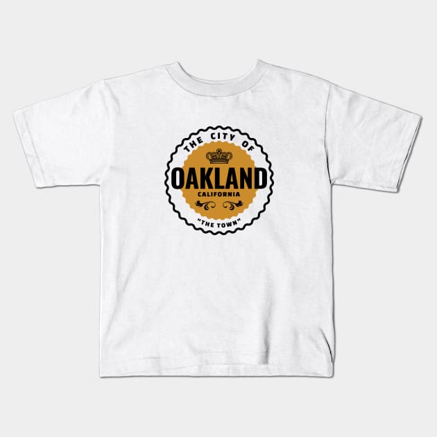 Oakland, California Kids T-Shirt by LocalZonly